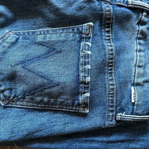 Mother high waisted ankle fray looker jeans 27 distressed - Picture 8 of 12